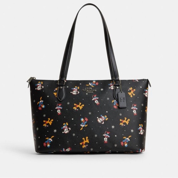 Coach x Disney Gallery Tote (Holiday Print)